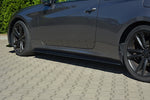 Maxton Parts - Seitenschweller Ansatz (Paar) passend für Hyundai Genesis Coupe Mk1 schwarz Hochglanz