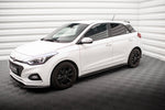 Maxton Parts - Seitenschweller Ansatz (Paar) passend für Hyundai I20 Mk2 FL schwarz Hochglanz