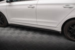 Maxton Parts - Seitenschweller Ansatz (Paar) passend für Hyundai I20 Mk2 FL schwarz Hochglanz