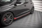 Maxton Parts - Seitenschweller Ansatz (Paar) passend für Hyundai I20 N Mk3 schwarz Hochglanz