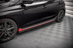 Maxton Parts - Seitenschweller Ansatz (Paar) passend für Hyundai I20 N Mk3 schwarz matt