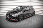 Maxton Parts - Seitenschweller Ansatz (Paar) passend für Hyundai I20 N Mk3 schwarz matt