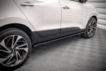 Maxton Parts - Seitenschweller Ansatz (Paar) passend für Hyundai ix35 Mk1 schwarz Hochglanz