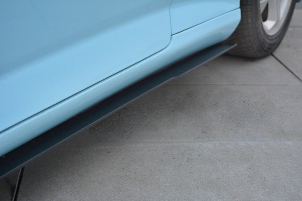 Maxton Parts - Seitenschweller Ansatz (Paar) passend für Hyundai TIBURON MK.2 FL schwarz matt