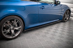 Maxton Parts - Seitenschweller Ansatz (Paar) passend für Infiniti G37 Coupe schwarz Hochglanz