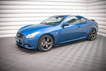 Maxton Parts - Seitenschweller Ansatz (Paar) passend für Infiniti G37 Coupe schwarz Hochglanz