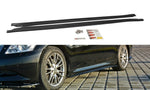 Maxton Parts - Seitenschweller Ansatz (Paar) passend für Infiniti G37 Limousine schwarz Hochglanz