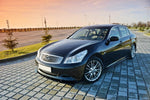 Maxton Parts - Seitenschweller Ansatz (Paar) passend für Infiniti G37 Limousine schwarz Hochglanz