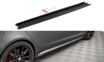 Maxton Parts - Seitenschweller Ansatz (Paar) passend für Jaguar XF R-Sport Mk2 schwarz Hochglanz