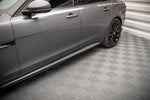 Maxton Parts - Seitenschweller Ansatz (Paar) passend für Jaguar XF R-Sport Mk2 schwarz Hochglanz
