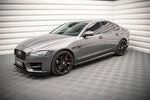 Maxton Parts - Seitenschweller Ansatz (Paar) passend für Jaguar XF R-Sport Mk2 schwarz Hochglanz