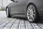 Maxton Parts - Seitenschweller Ansatz (Paar) passend für Jaguar XF (X250) MK1 SPORTBRAKE S-PACK schwarz Hochglanz