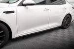 Maxton Parts - Seitenschweller Ansatz (Paar) passend für Kia Optima Mk4 FL schwarz Hochglanz