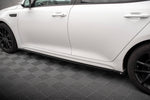 Maxton Parts - Seitenschweller Ansatz (Paar) passend für Kia Optima Mk4 FL schwarz Hochglanz