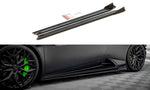 Maxton Parts - Seitenschweller Ansatz (Paar) passend für Lamborghini Huracan EVO schwarz Hochglanz