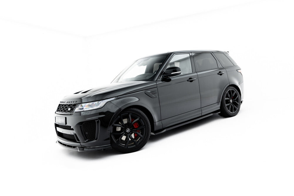 Maxton Parts - Seitenschweller Ansatz (Paar) passend für Land Rover Range Rover SVR Mk2 FL schwarz Hochglanz