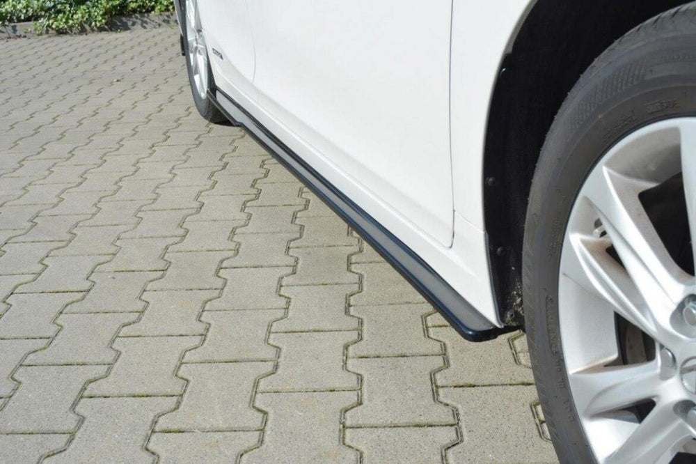 Maxton Parts - Seitenschweller Ansatz (Paar) passend für Lexus CT Mk1 FL schwarz Hochglanz