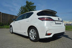 Maxton Parts - Seitenschweller Ansatz (Paar) passend für Lexus CT Mk1 FL schwarz Hochglanz