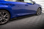 Maxton Parts - Seitenschweller Ansatz (Paar) passend für Lexus ES F Sport Mk7 schwarz Hochglanz