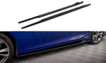 Maxton Parts - Seitenschweller Ansatz (Paar) passend für Lexus ES F Sport Mk7 schwarz Hochglanz
