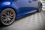 Maxton Parts - Seitenschweller Ansatz (Paar) passend für Lexus GS F Mk4 FL schwarz Hochglanz