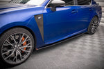 Maxton Parts - Seitenschweller Ansatz (Paar) passend für Lexus GS F Mk4 FL schwarz matt