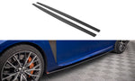 Maxton Parts - Seitenschweller Ansatz (Paar) passend für Lexus GS F Mk4 FL schwarz matt
