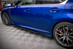 Maxton Parts - Seitenschweller Ansatz (Paar) passend für Lexus GS F Mk4 FL schwarz matt