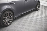 Maxton Parts - Seitenschweller Ansatz (Paar) passend für Lexus GS F Sport Mk4(L10) schwarz Hochglanz