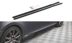 Maxton Parts - Seitenschweller Ansatz (Paar) passend für Lexus GS F Sport Mk4(L10) schwarz Hochglanz