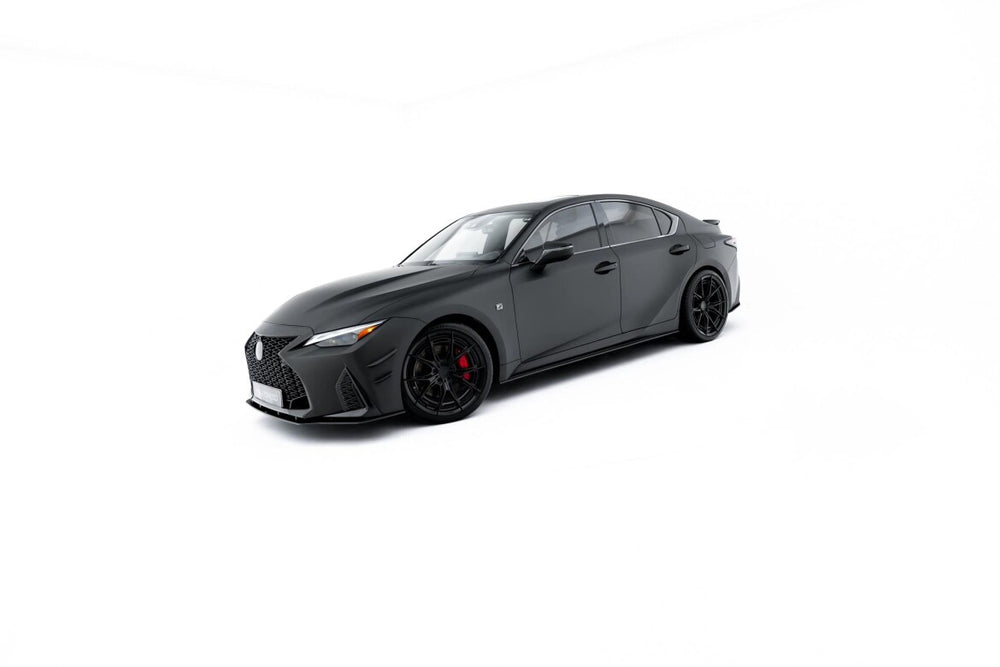 Maxton Parts - Seitenschweller Ansatz (Paar) passend für Lexus IS 500 Mk3 Facelift 2 (XE30) schwarz matt