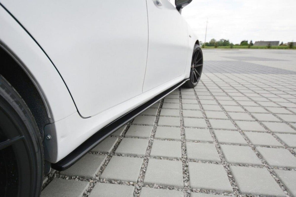 Maxton Parts - Seitenschweller Ansatz (Paar) passend für Lexus IS F-Sport Mk2 (XE20) FL schwarz Hochglanz