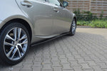 Maxton Parts - Seitenschweller Ansatz (Paar) passend für Lexus IS Mk3/ Mk3 FL schwarz Hochglanz