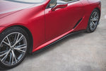 Maxton Parts - Seitenschweller Ansatz (Paar) passend für Lexus LC 500 Carbon Look