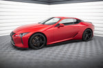 Maxton Parts - Seitenschweller Ansatz (Paar) passend für Lexus LC 500 schwarz Hochglanz