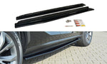 Maxton Parts - Seitenschweller Ansatz (Paar) passend für Lexus NX Mk1 /Mk1 FL schwarz Hochglanz