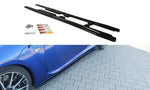 Maxton Parts - Seitenschweller Ansatz (Paar) passend für Lexus RC F schwarz Hochglanz
