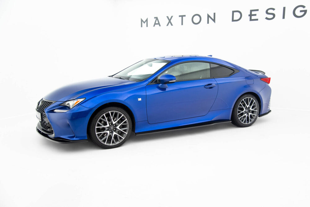 Maxton Parts - Seitenschweller Ansatz (Paar) passend für Lexus RC Mk1 schwarz Hochglanz