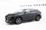 Maxton Parts - Seitenschweller Ansatz (Paar) passend für Lexus RX F-Sport Mk4 FL (Version ohne OEM-Trittbretter) schwarz Hochglanz
