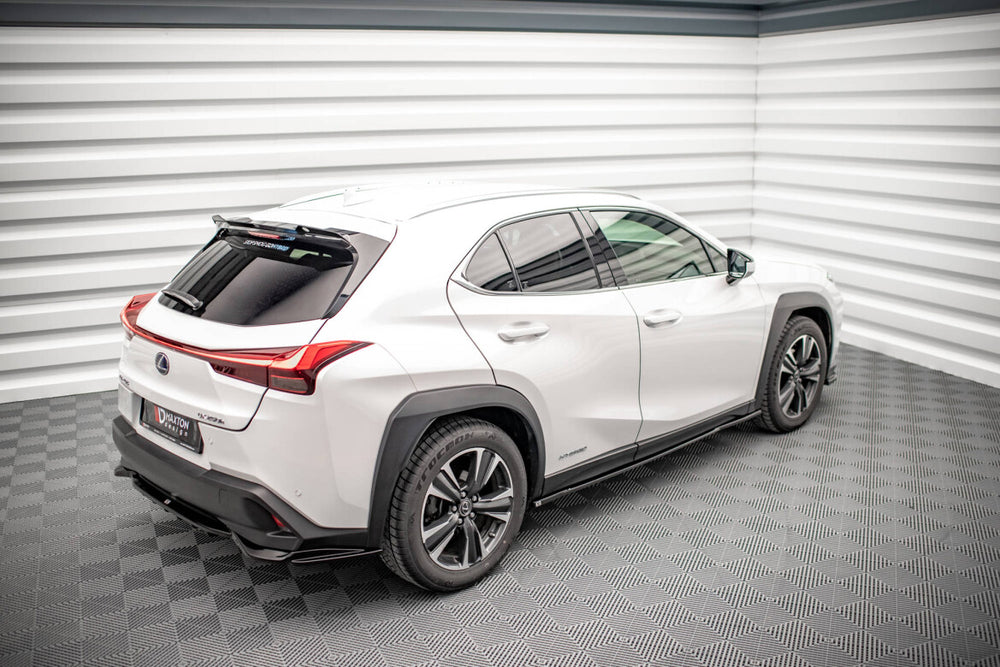 Maxton Parts - Seitenschweller Ansatz (Paar) passend für Lexus UX F-Sport Mk1 schwarz Hochglanz