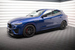 Maxton Parts - Seitenschweller Ansatz (Paar) passend für Maserati Levante GTS / Trofeo Mk1 schwarz Hochglanz