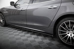 Maxton Parts - Seitenschweller Ansatz (Paar) passend für Maserati Quattroporte Mk6 schwarz Hochglanz