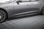 Maxton Parts - Seitenschweller Ansatz (Paar) passend für Maserati Quattroporte Mk6 schwarz Hochglanz