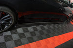 Maxton Parts - Seitenschweller Ansatz (Paar) passend für Maserati QUATTROPORTE MK.6 vor FL Carbon Look