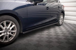 Maxton Parts - Seitenschweller Ansatz (Paar) passend für Mazda 3 BN (Mk3) schwarz Hochglanz