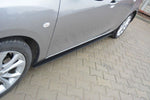Maxton Parts - Seitenschweller Ansatz (Paar) passend für Mazda 3 MK2 SPORT (vor FL) schwarz matt