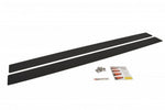 Maxton Parts - Seitenschweller Ansatz (Paar) passend für Mazda 3 MK2 SPORT (vor FL) schwarz matt
