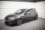 Maxton Parts - Seitenschweller Ansatz (Paar) passend für Mazda 3 MPS Mk1 schwarz matt