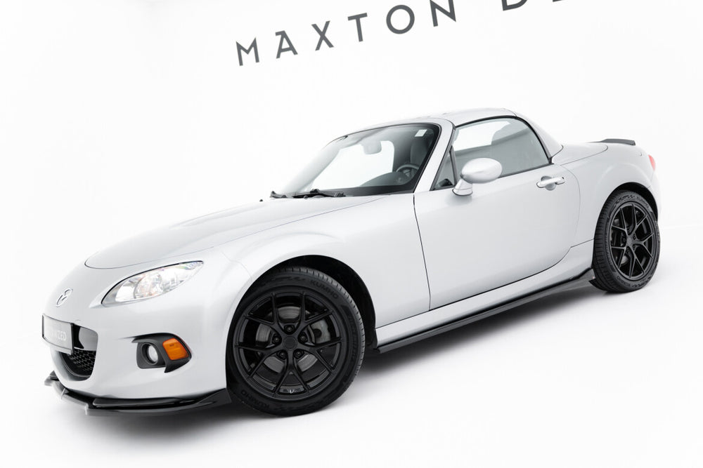 Maxton Parts - Seitenschweller Ansatz (Paar) passend für Mazda MX-5 Mk3 (NC) FL schwarz Hochglanz