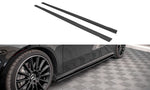 Maxton Parts - Seitenschweller Ansatz (Paar) passend für Mercedes A35 AMG / AMG-Line Aero Pack W177 schwarz matt